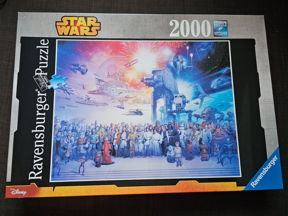 Puzzle Ravensburger 2000 Pièces – Star Wars – Scène Inédite, Qualité Premium Fabriqué En Europe