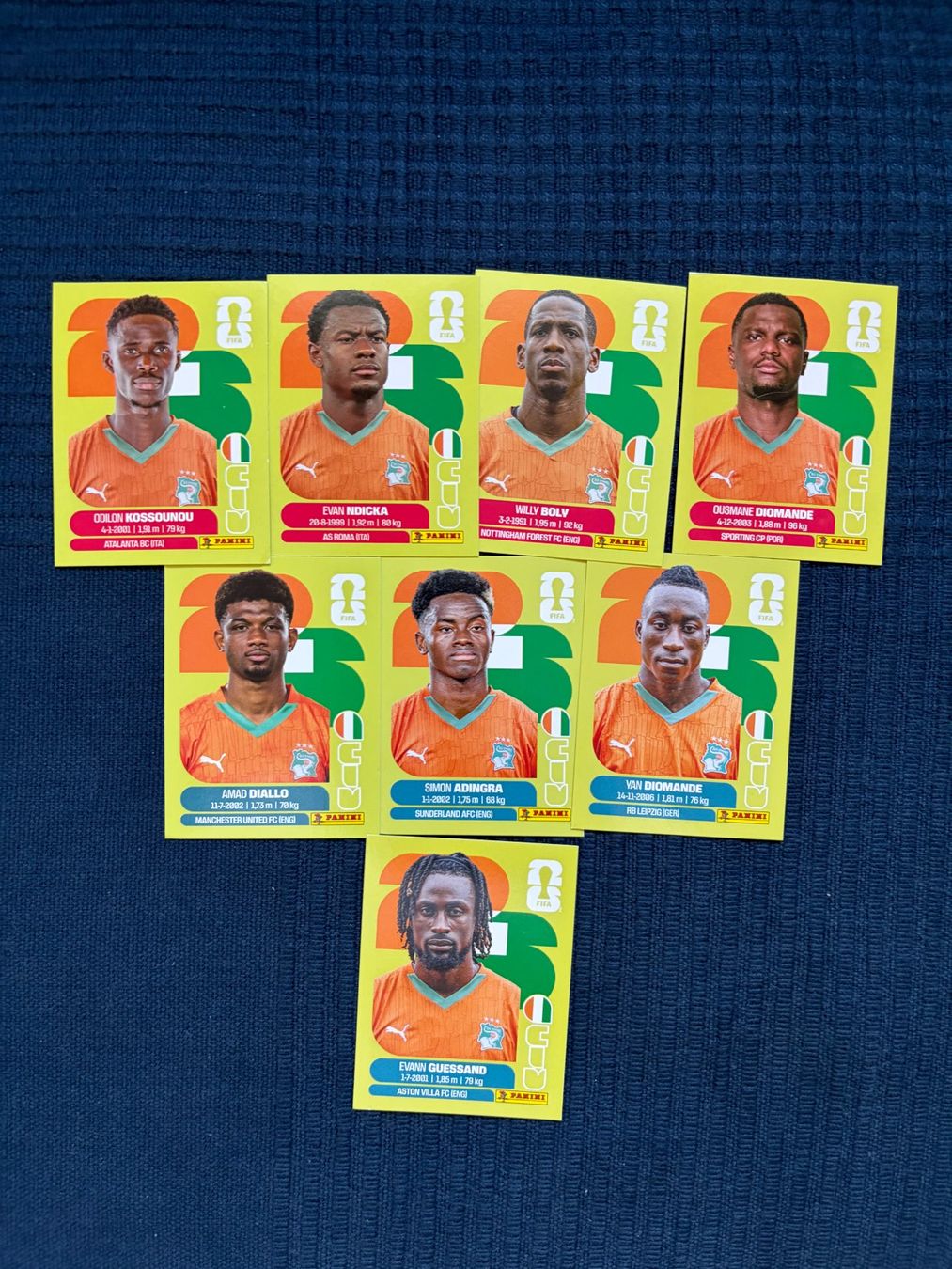 Panini Carte collezionabili: 8 Panini Sammelbilder von Elfenbeinküste – Usato da Thalwil venduto da kon_v82n