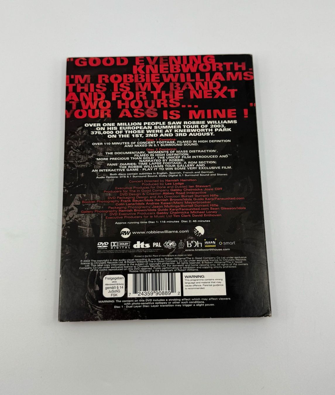 Alle DVDs: What we did last Summer Robbie Williams DVD – Gebraucht aus Herisau von Seyashop1 1