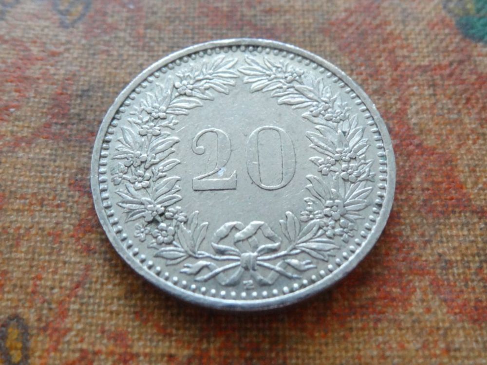 Toutes les monnaies: 20 Rp. 1986 – D'occasion à Romanel-sur-Lausanne par Swift13 1
