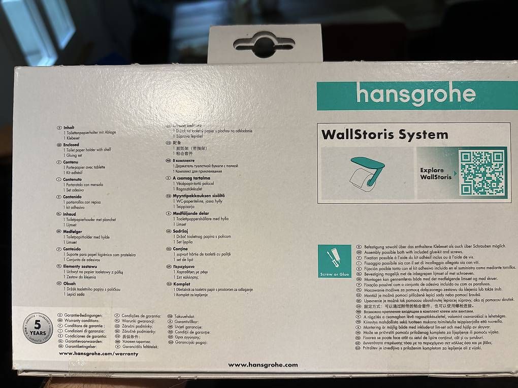 WC: Toilettenpapier Halter Hans Grohe – Usato da Bichelsee venduto da hubraum_ 1