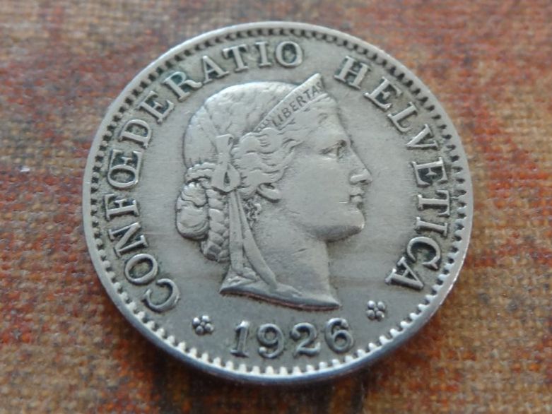 Tutti le monete: 5 Rp. 1926  (D) – Usato da Romanel-sur-Lausanne venduto da Swift13
