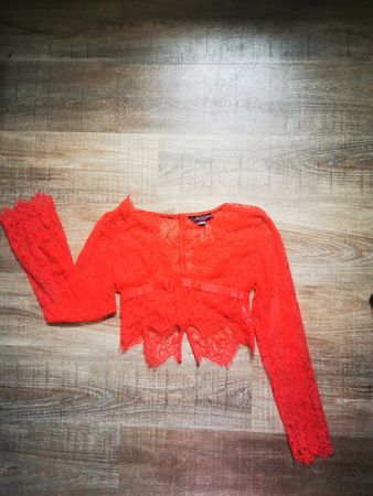 Rotes Spitzen Bolero Top Gr. M hunkemöller 