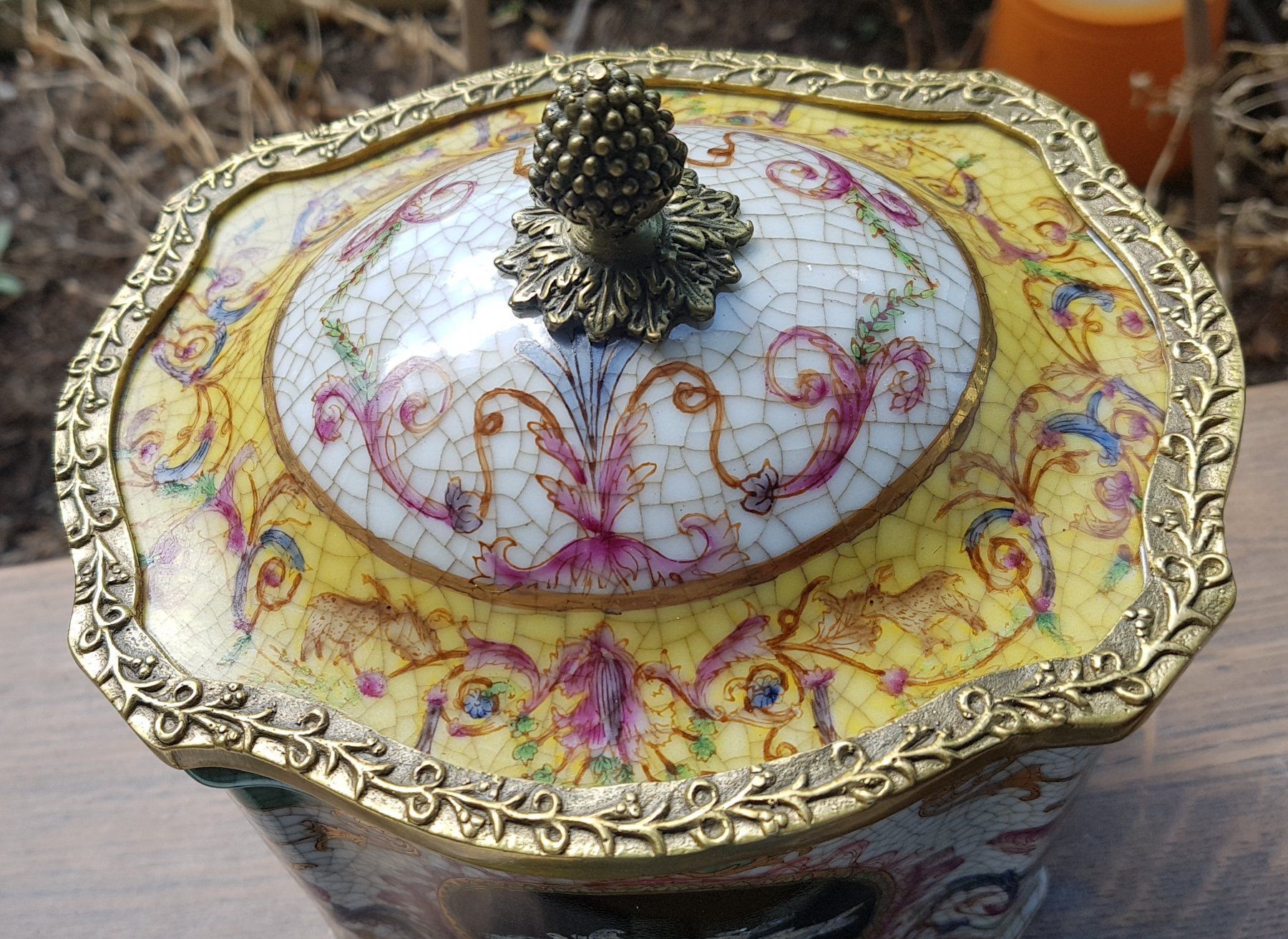Barattoli: Boîte céramique et bronze doré 1895 – Usato da Villars-sur-Glâne venduto da rifzari 1