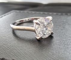 ❗️Ab 1.- 💎2.40 CT NATURDIAMANT RING F/SI2 18K W-GOLD - 🇨🇭