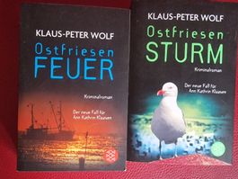 Klaus-Peter Wolf Ostfriesen Feuer Sturm 2 Bücher Krimi
