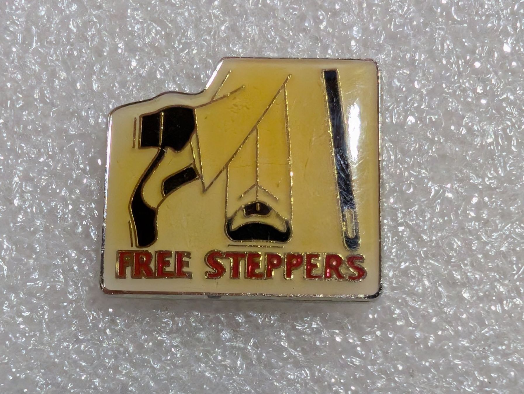 Plaketten & Abzeichen: Ansteckpin 265: Free Steppers – Gebraucht aus Oppligen von Pin-Fall-Shop