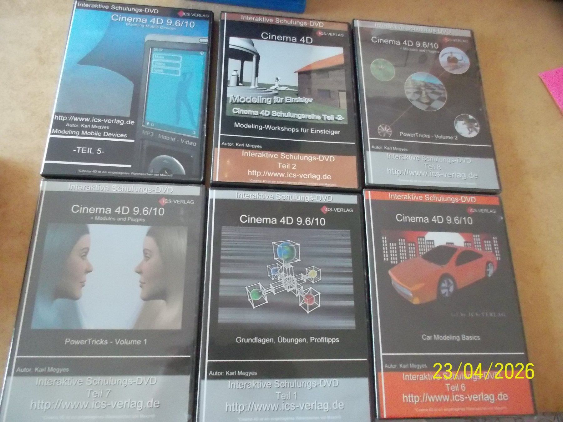 Software: 6 Schulungs DVDs Cinema 4D 9.6/10 – Usato da Root venduto da annaa19