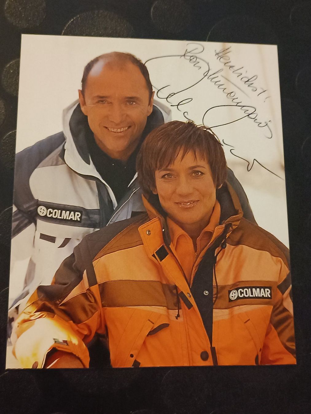 Autogramme: Rosi Mittermaier & Christian Neureuther -  handsigniert – Gebraucht aus Menziken von Artographs