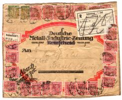 Deutsches Reich 1922 – Großes Paketetikett - RARE