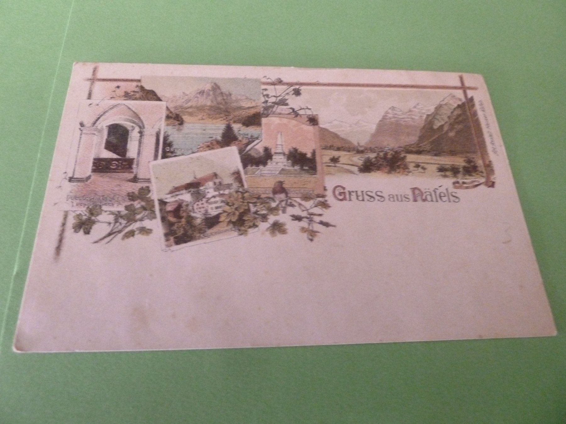 Cartoline postali: LITHO NÄFELS ungelaufen um 1900 – Usato da Rieden SG venduto da jamilau