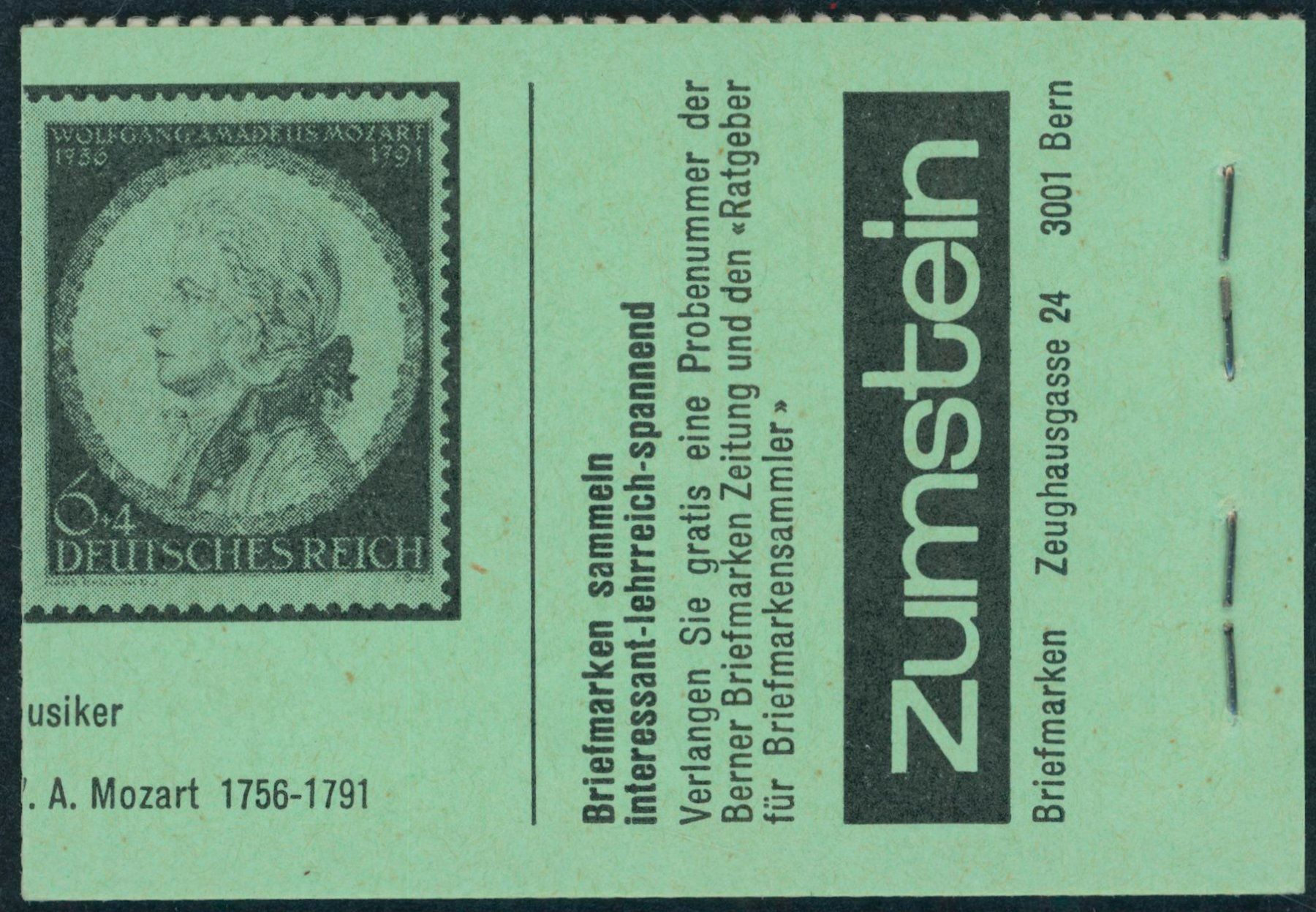 Tutti i francobolli: 1977 - Markenheftchen - Baudenkmäler I. + III. – Nuovo (secondo la descrizione) da Schindellegi venduto da leecollect 1