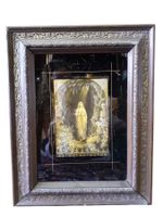 Hinterglasbild sakral Madonna antik