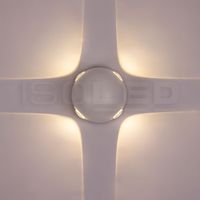 LED Aussen Wandleuchte, Weiss, 11 cm Ø