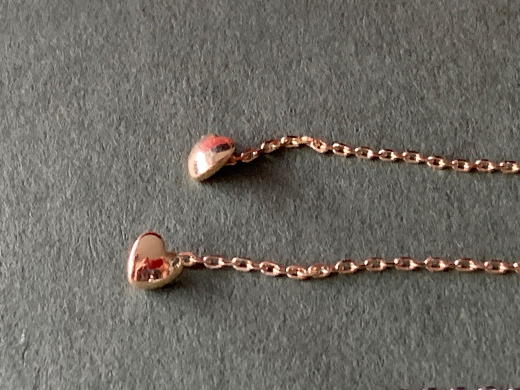 Boucles d'oreille: fadenohrringe HERZ gold oder silber – D'occasion à Laufen par Bellebellezza 5