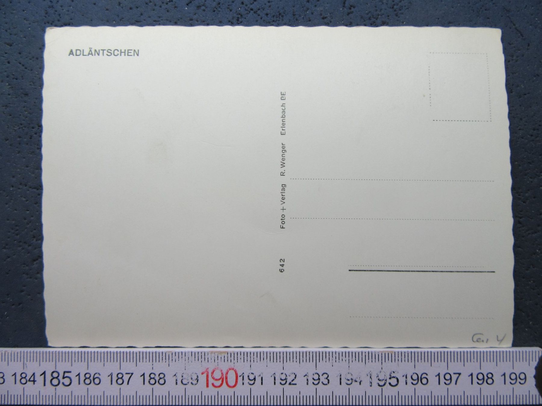 Cartoline postali: ADLÄNTSCHEN GR AK – Usato da Ettingen venduto da Hausi4711 1