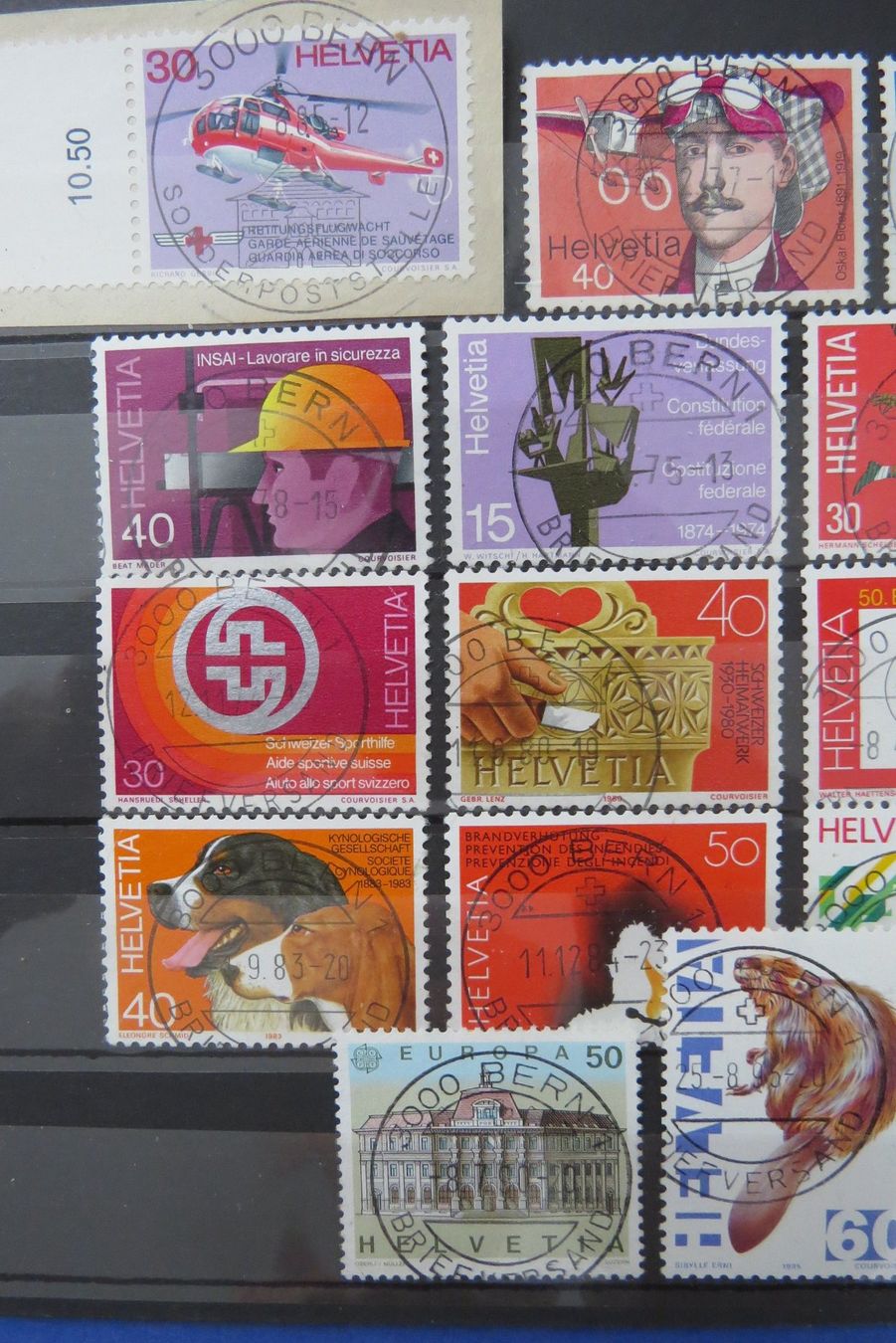 Tutti i francobolli: Lot Werbemarken mit Vollstempel BERN – Usato da Brunnen venduto da Kumari 1