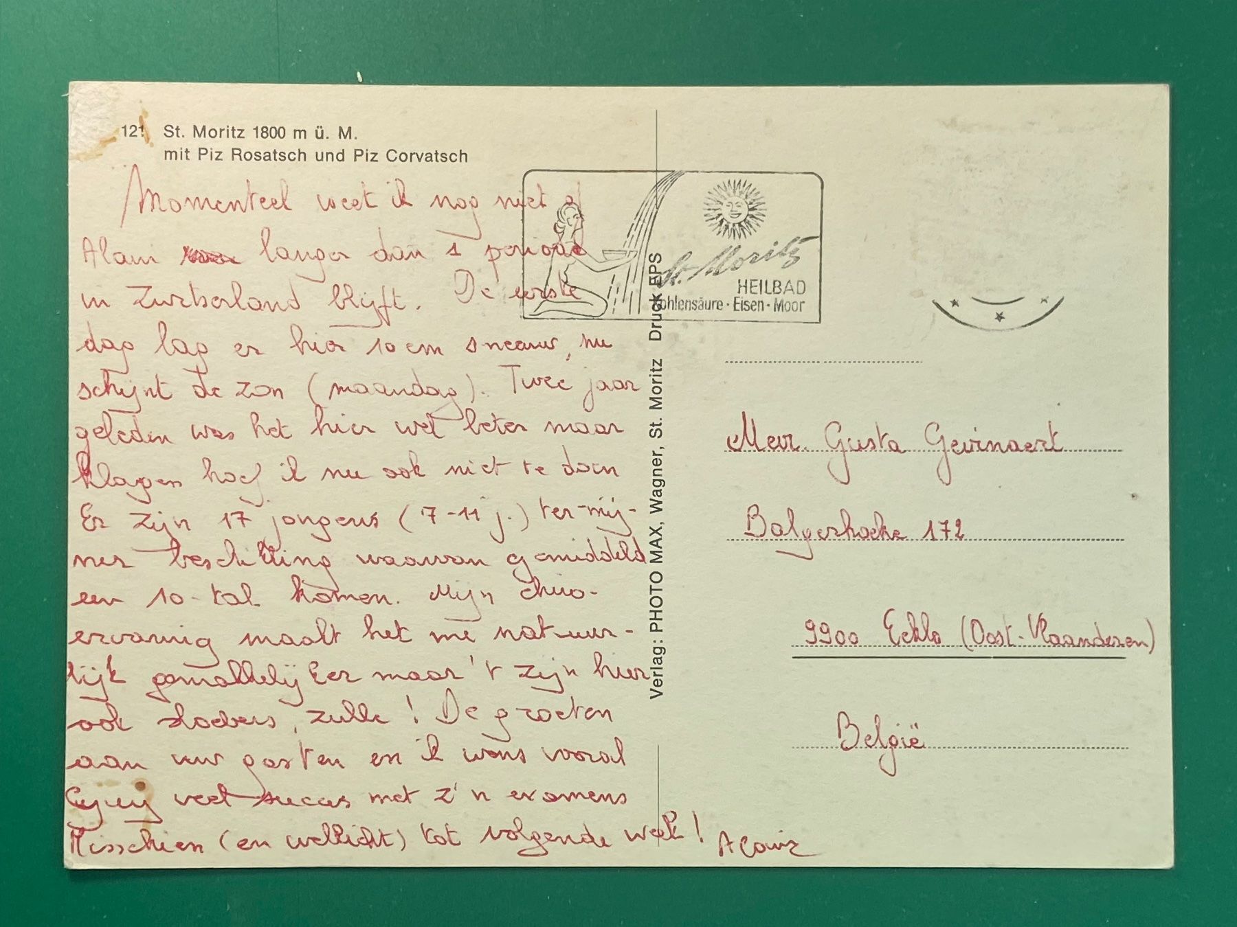 Cartoline postali: St. Moritz – Usato da Steg VS venduto da _vinci_ 1