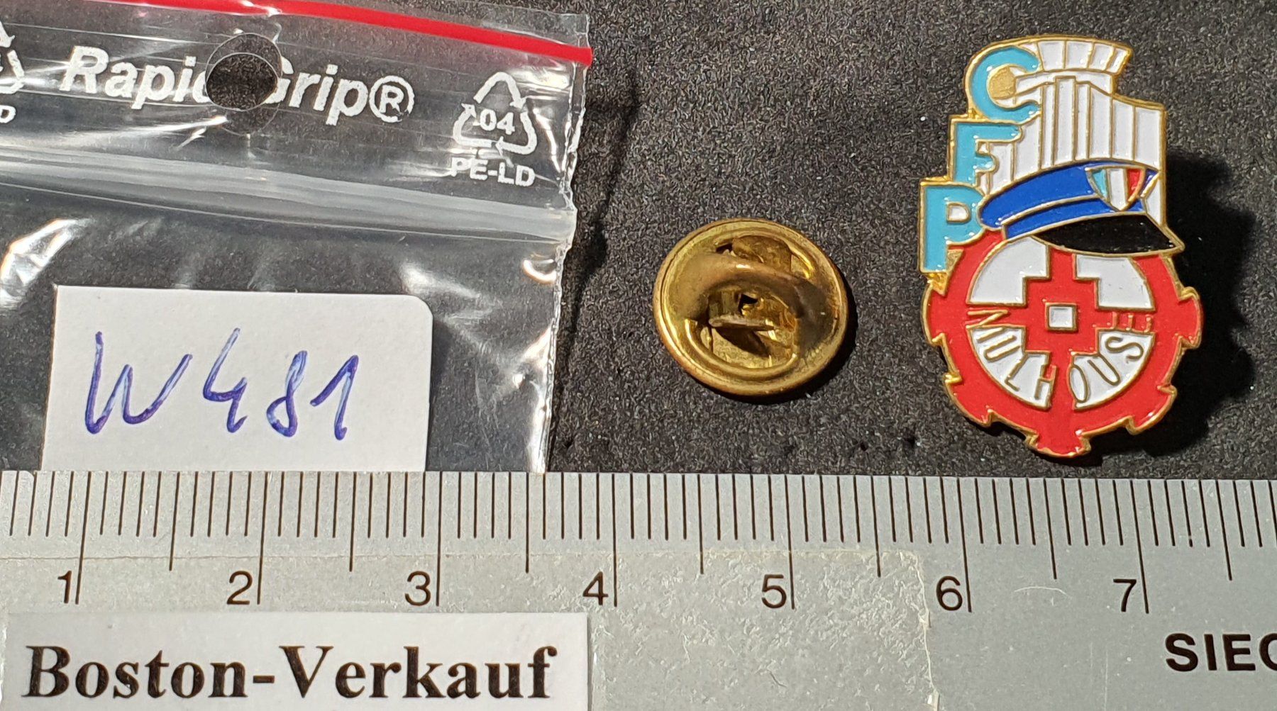 Plaketten & Abzeichen: W481 - Pin Zoll Mulhouse CFP – Gebraucht aus Reinach BL von Boston-Verkauf 1