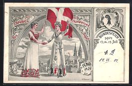 AK Basel, Bundesfeier 1501 - 1901, 1901