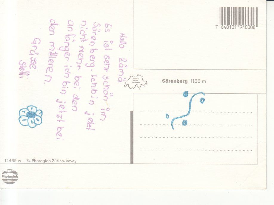 Cartoline postali: Sörenberg ca. 1990 – Usato da Bürglen TG venduto da StampGraf 1