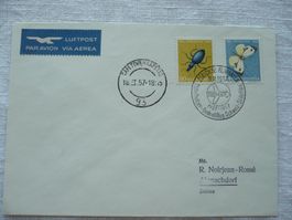 1957 Mittelholzer Gedenkflug Kapstadt SBK J166 + J167