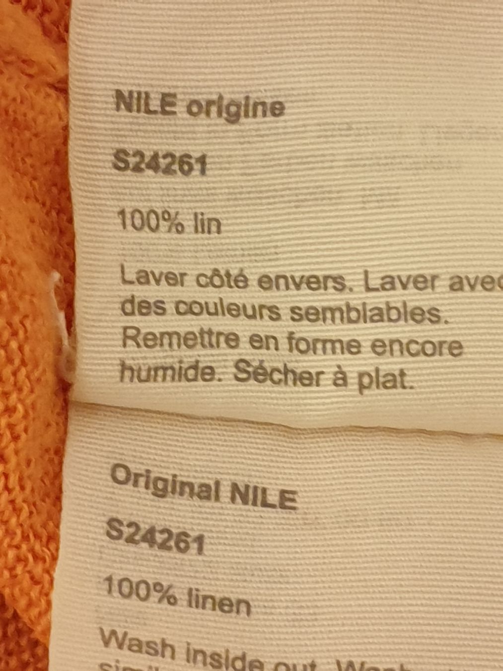 Nile Maglioni & Felpe: Pull léger Nile, L, lin, orange, très bon état – Usato da Neuchâtel venduto da Verenas12 6