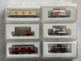 6x Marklin Z Guterwagen