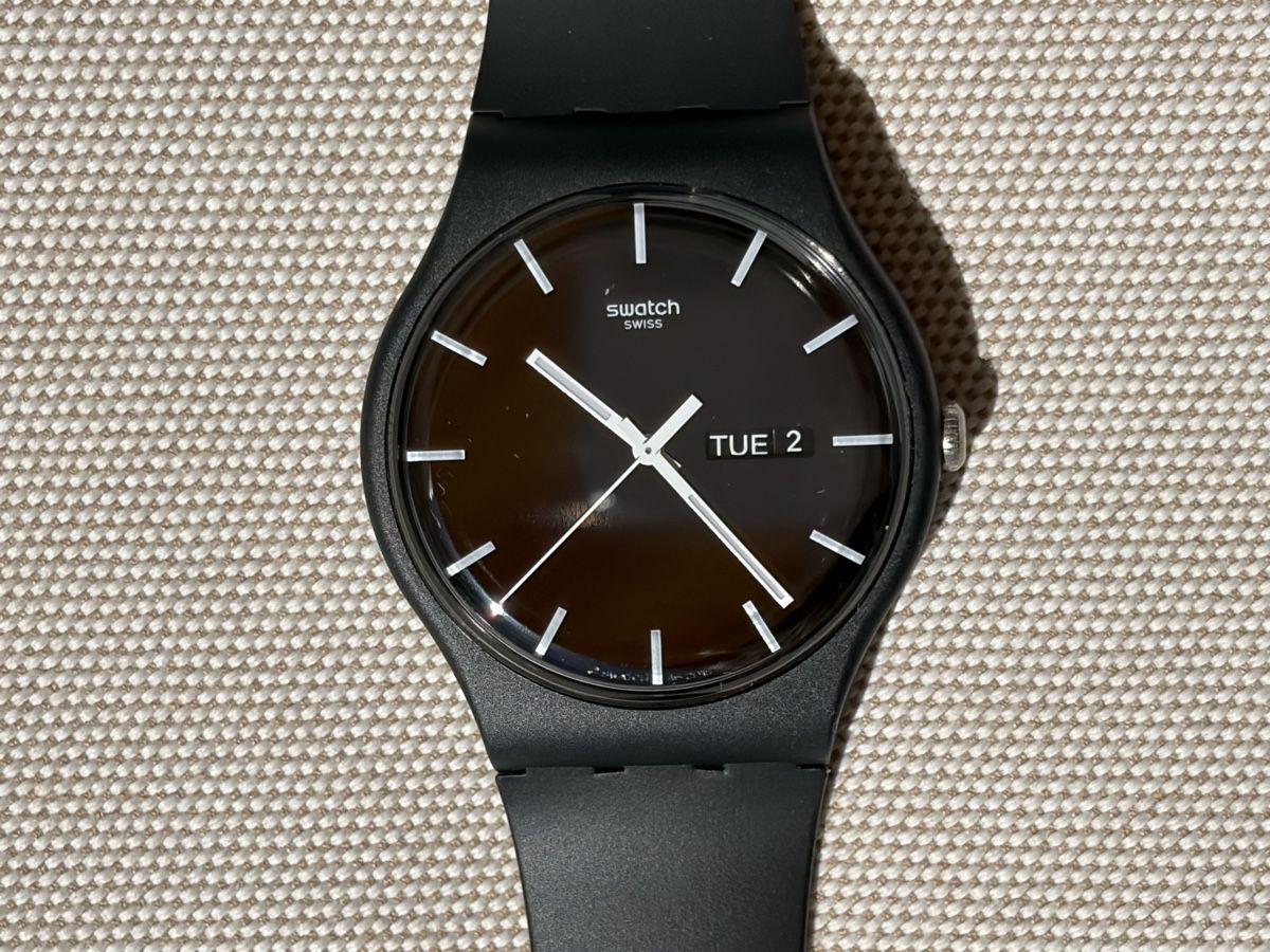 Swatch Orologi: Swatch Uhr New Gent schwarz  – Usato da Möhlin venduto da seerose6