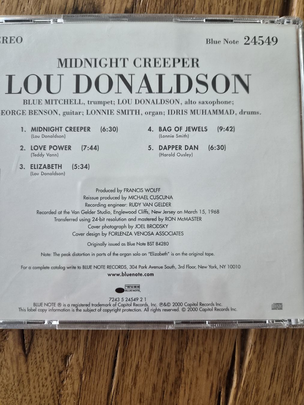 CDs: LOU DONALDSIN MIDNIGHT CREEPER – Gebraucht aus Zofingen von Tinpan 3