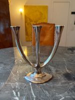 3-armiger Kerzenleuchter – versilbert / Vintage