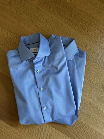 Eterna 1863 2 Hemden Blau Gr. 39 Slim Fit