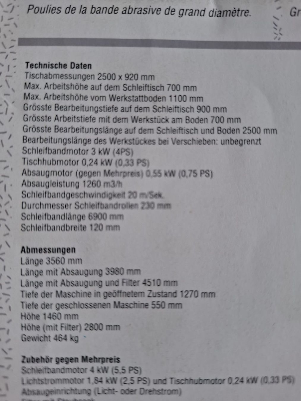 Tutte le macchine: Langbandschleifmaschine Mini Max sehr clever – Usato da Rodersdorf venduto da WoodAndLuxuryGmbH 6