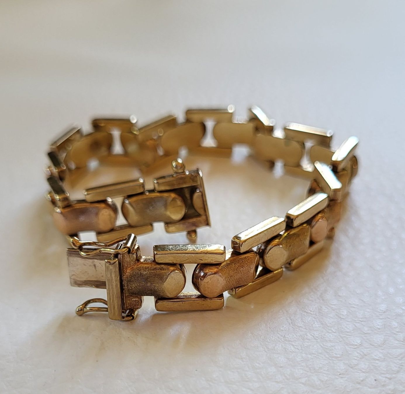 Bracciali & Braccialetti: Gold Massiv Bicolour Armband – Usato da Wald ZH venduto da Dasilver
