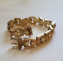 Gold Massiv Bicolour Armband