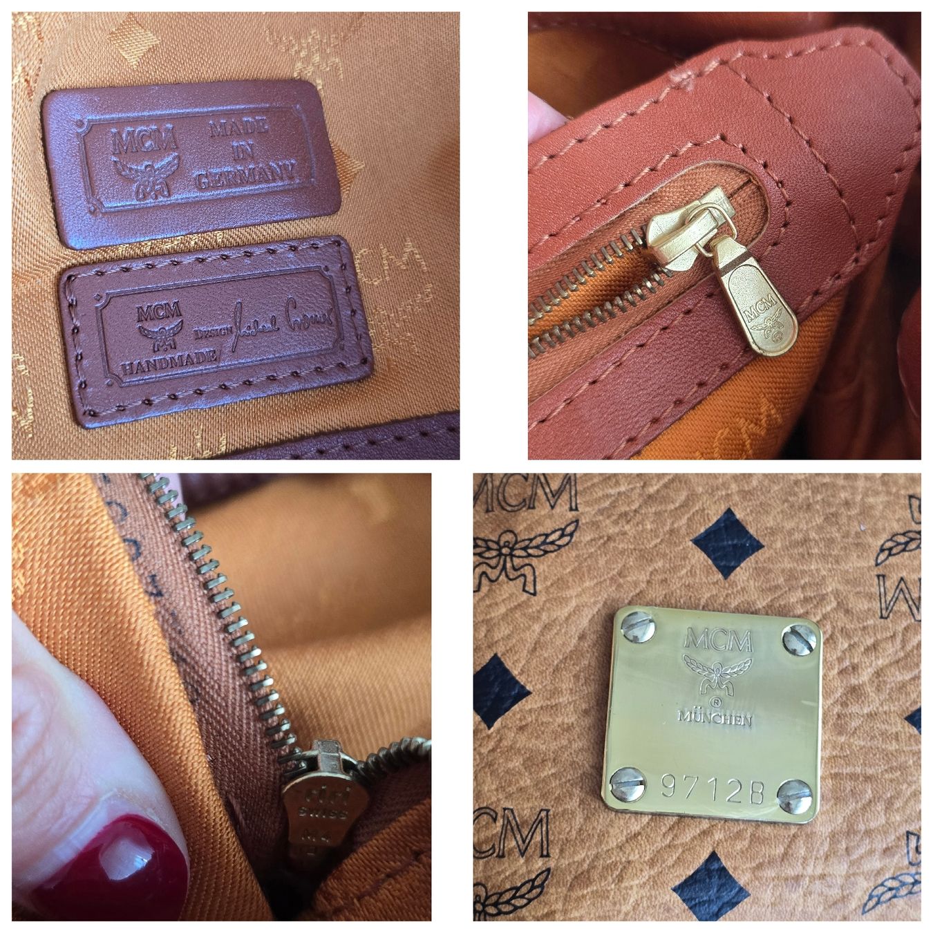 Mcm Taschen für Damen: MCM Beuteltasche Medium Cognac Canvas – Gebraucht aus Niederteufen von Mira_72 9