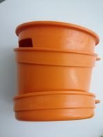 Massbecher Tupperware, orange, 70er vintage