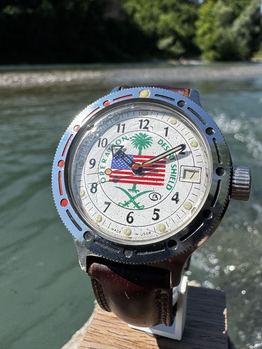 Vostok Orologi: Vostok Desert Shield, Vintage von 1980er – Usato da Zollikofen venduto da Comcast 1