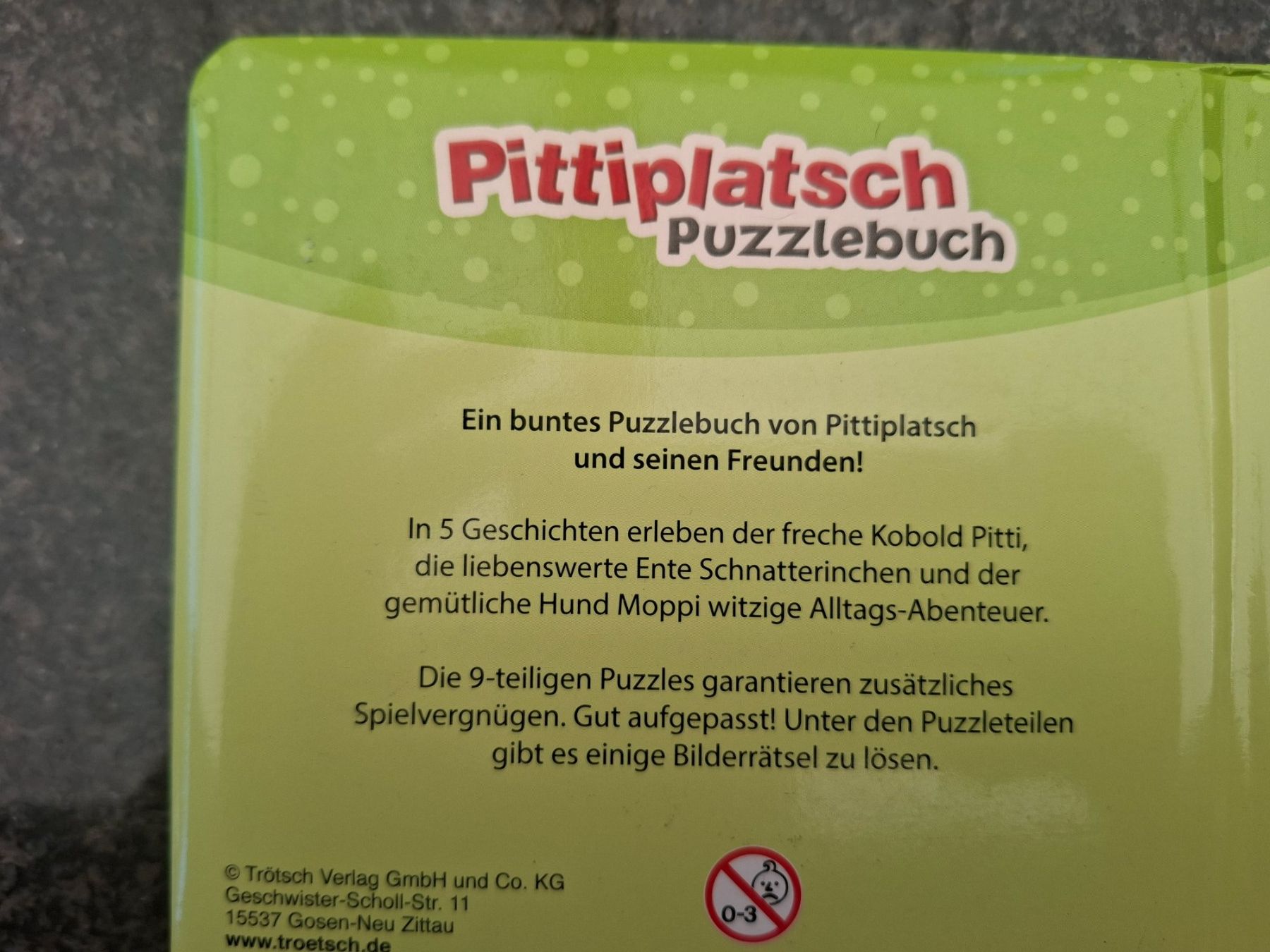 Libri: Kinderbuch / Puzzlebuch "Pittiplatsch" mit 4 Puzzle – Usato da Boniswil venduto da Totomat-Lady2 1