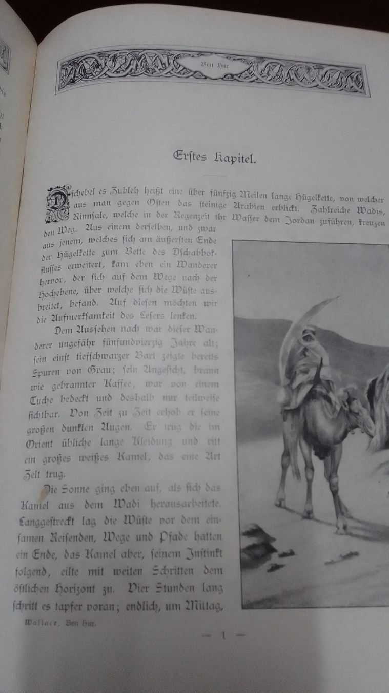 Libri: Antikes Buch "Ben Hur" von Lew Wallace, ca. 1900 – Usato da Bergün/Bravuogn venduto da dherbst01 3