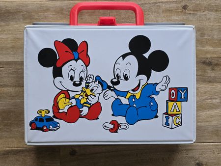 Vintage Disney Mickey & Minnie Mouse Kassetten- Koffer 80er
