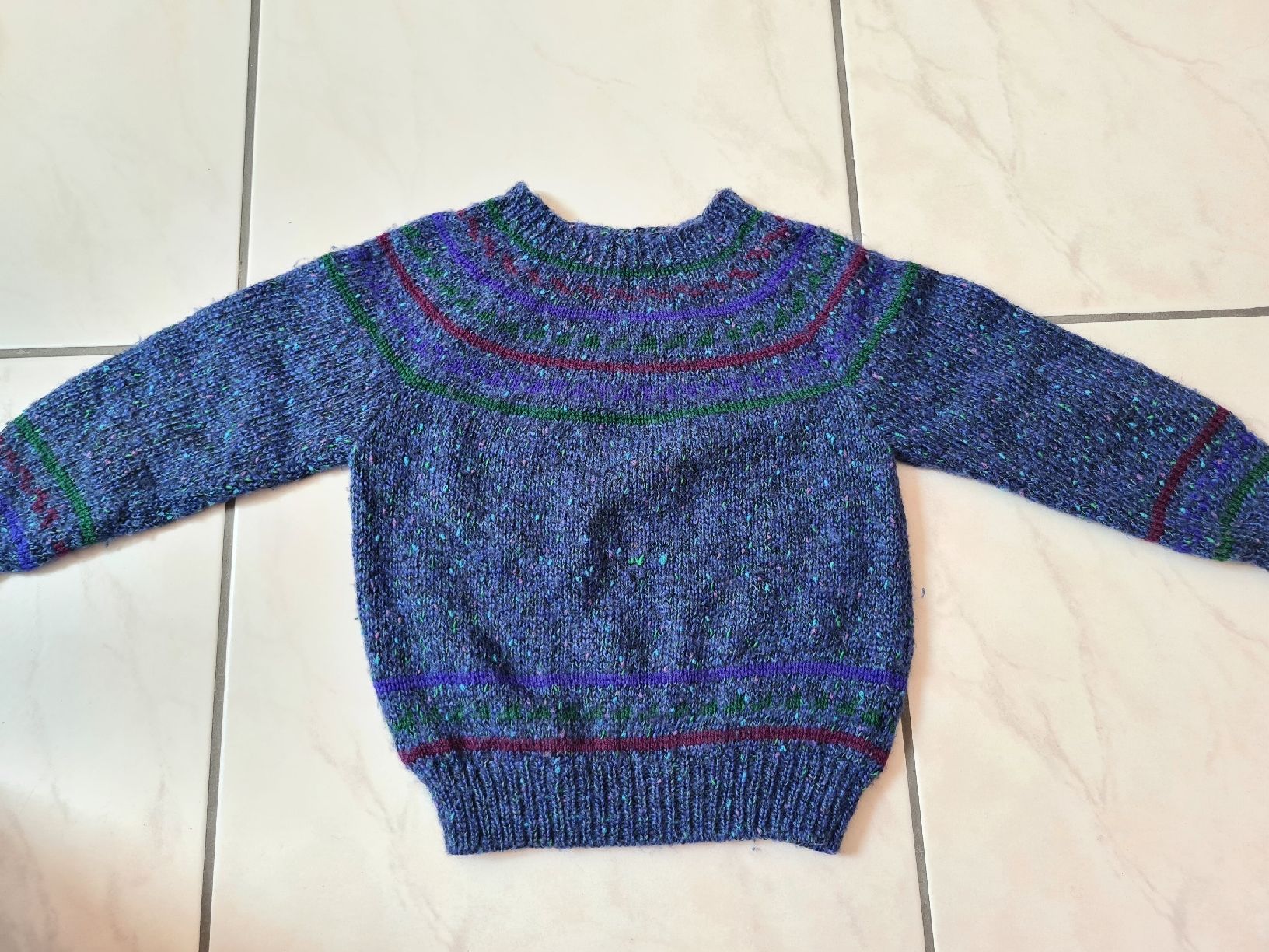 Maglioni & Felpe: Handgestrickter Pullover aus Baumwolle (3-4J) – Usato da Ebikon venduto da Songbird85 3