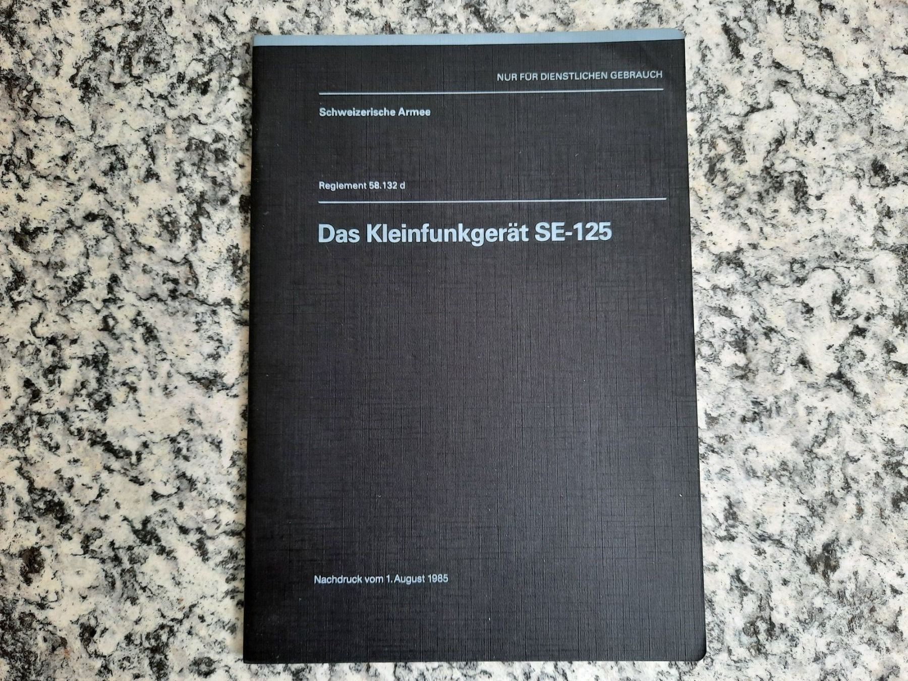 Libri: Das Kleinfunkgerät SE-125 – Usato da Ruswil venduto da Sammlergeist