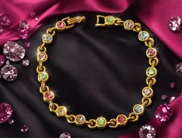 Swarovski Kristall Armband 18k vergoldet