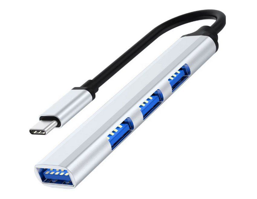 Hubs & Switches: 4 Ports HUB High Speed USB 3.0 - C Hub – Neu und originalverpackt aus St. Margarethen TG von Smiley-Face