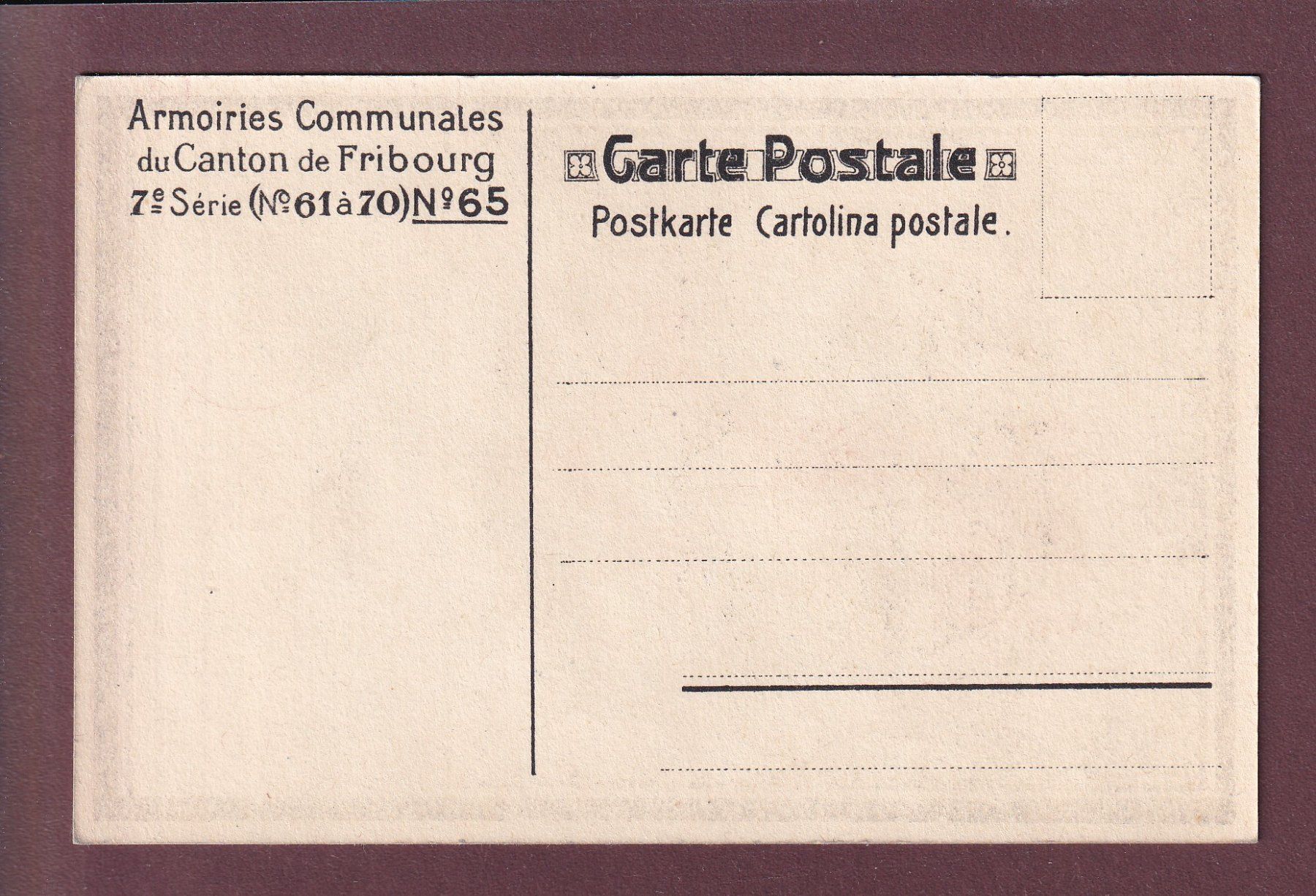 Ansichtskarten: GRANGETTES - Blason – Gebraucht aus Pully von nicecards 1