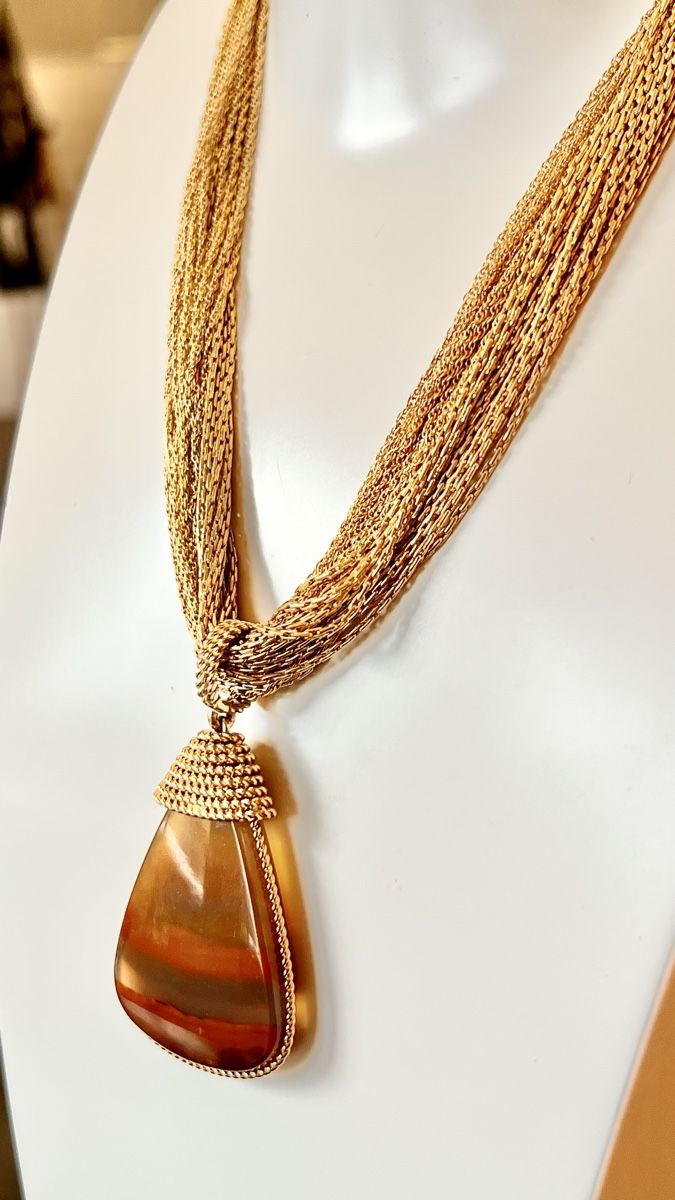 Catenine: Rare collier Grosse - Germany pendentif rareté plaqué or – Nuovo (secondo la descrizione) da Nyon venduto da stylevintage79 4