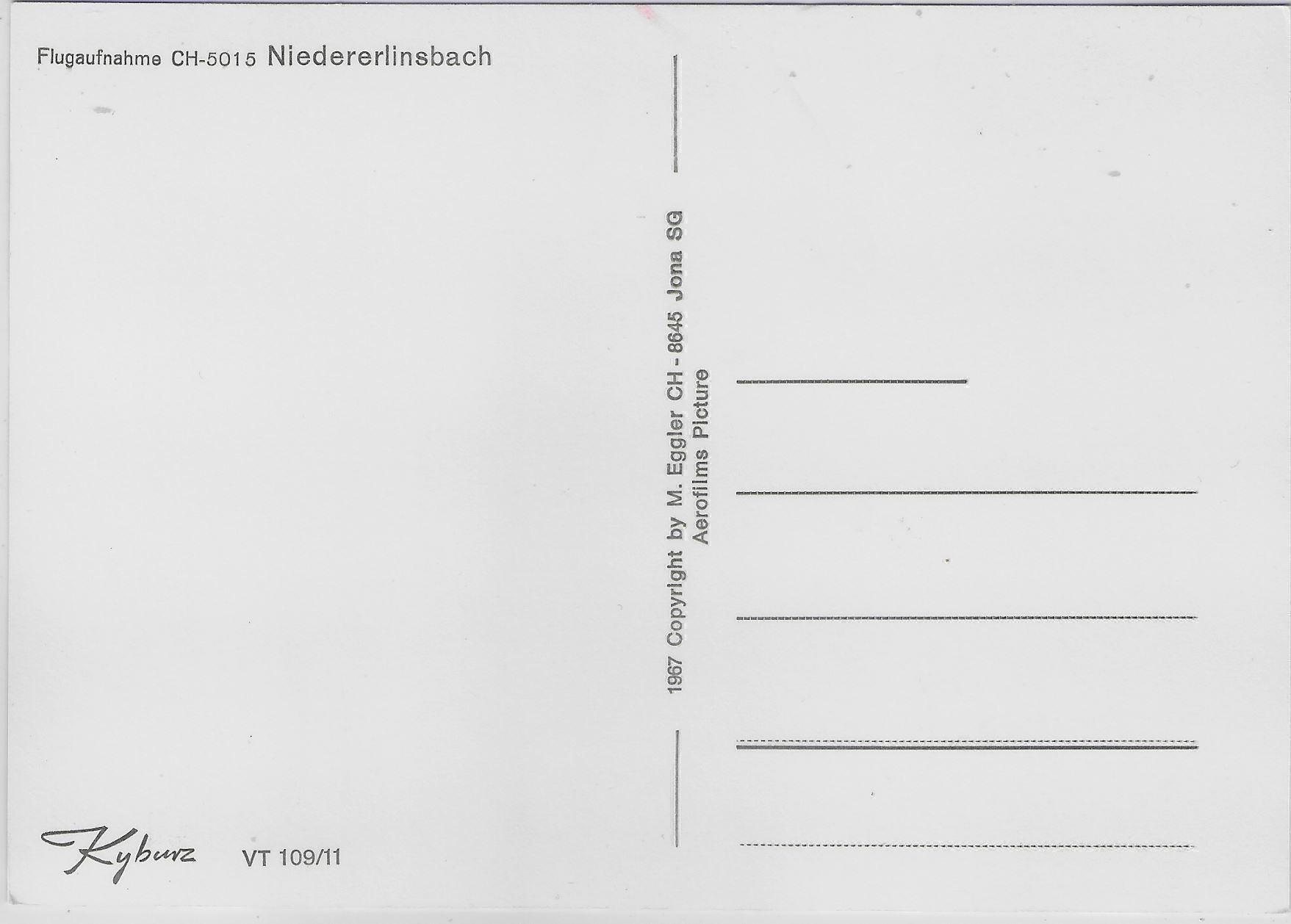 Cartoline postali: Flugaufnahme Niedererlinsbach SO – Antico da Ettingen venduto da Kartenplanet 1