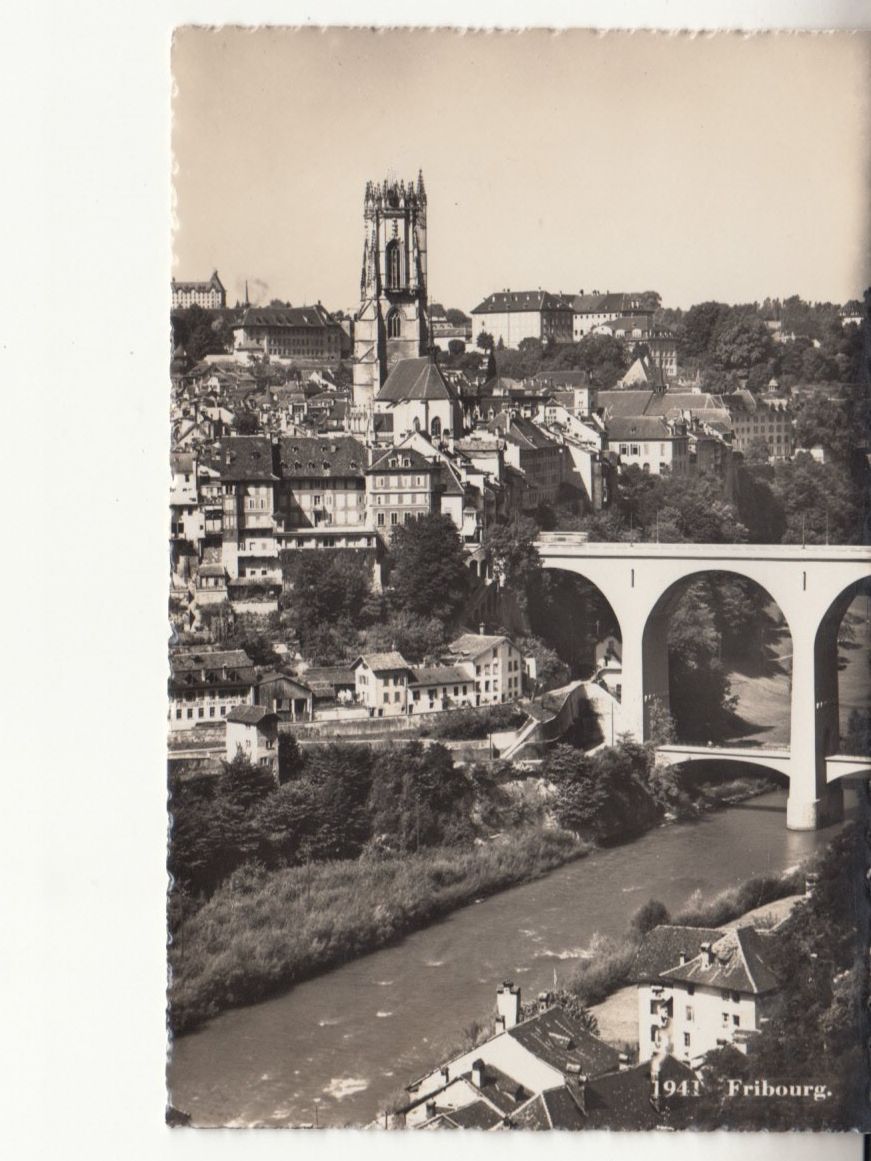 Ansichtskarten: Fribourg 1941 – Gebraucht aus Bürglen TG von StampGraf