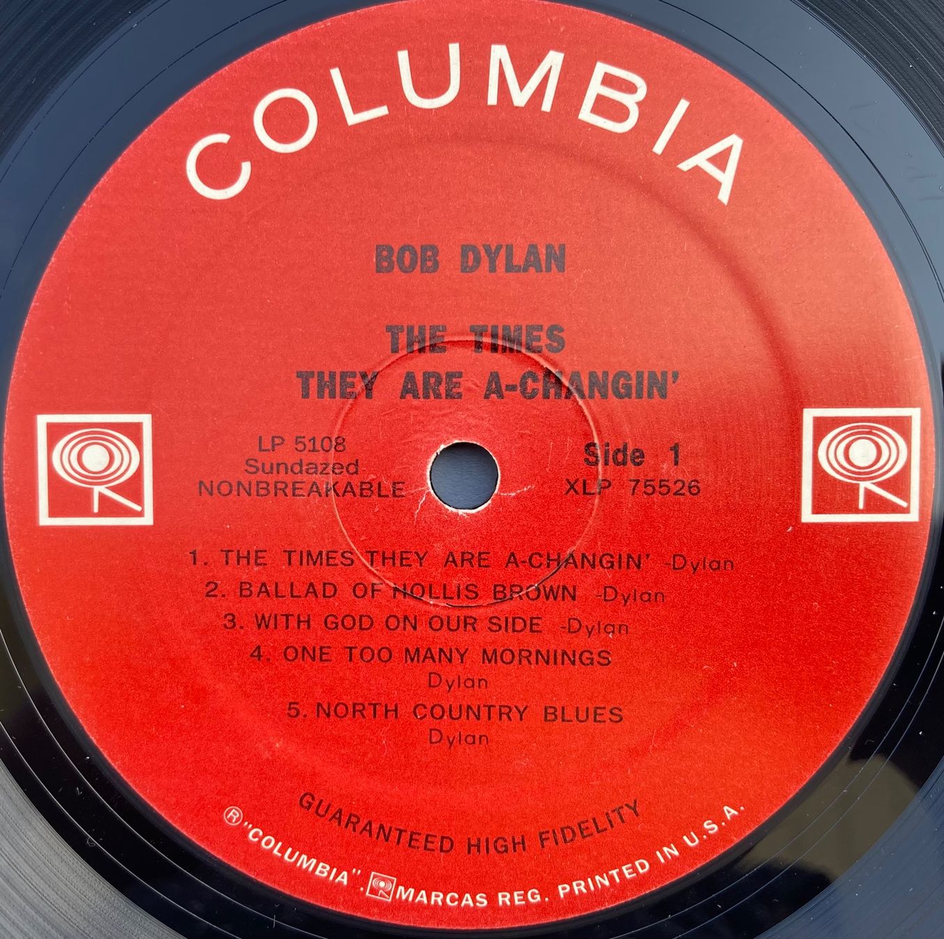 Schallplatten: BOB DYLAN - THE TIME THEY ARE A-CHANGIN' – Gebraucht aus Poliez-Pittet von Newtown-Records 3